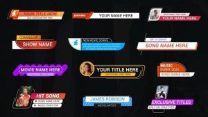 Modern Tv Titles Kit