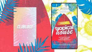 Animated Tropical Club Flyer Template