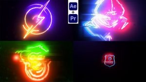 Laser Energic Logo Reveal (Ae+Pre)
