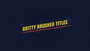 Gritty Brushed Titles