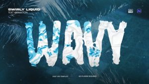 Swirly Liquid Text Animation