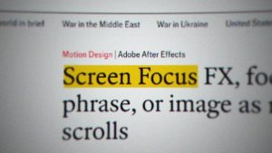 Screen Focus FX