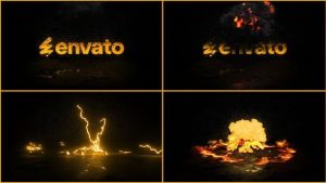 Lightning Fire Logo Animation