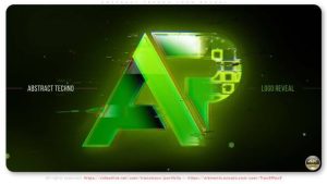 Abstract Techno Logo Reveal