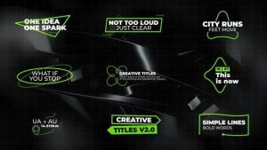 Creative Titles V2.0 | AE