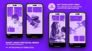 Hot Takes – Viral Social Media Template for TikTok, Reels & Shorts