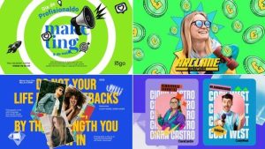 Creative Typography Intro & Photo Montage – Unique Titles & Slideshow Templates