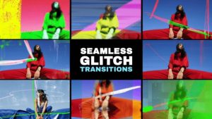 Grunge Glitch Seamless Transitions for After Effects