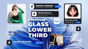 Modern Lower Thirds | Glass & Classic Versions